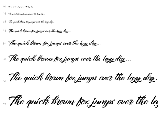 Quantum of Mechanic font waterfall
